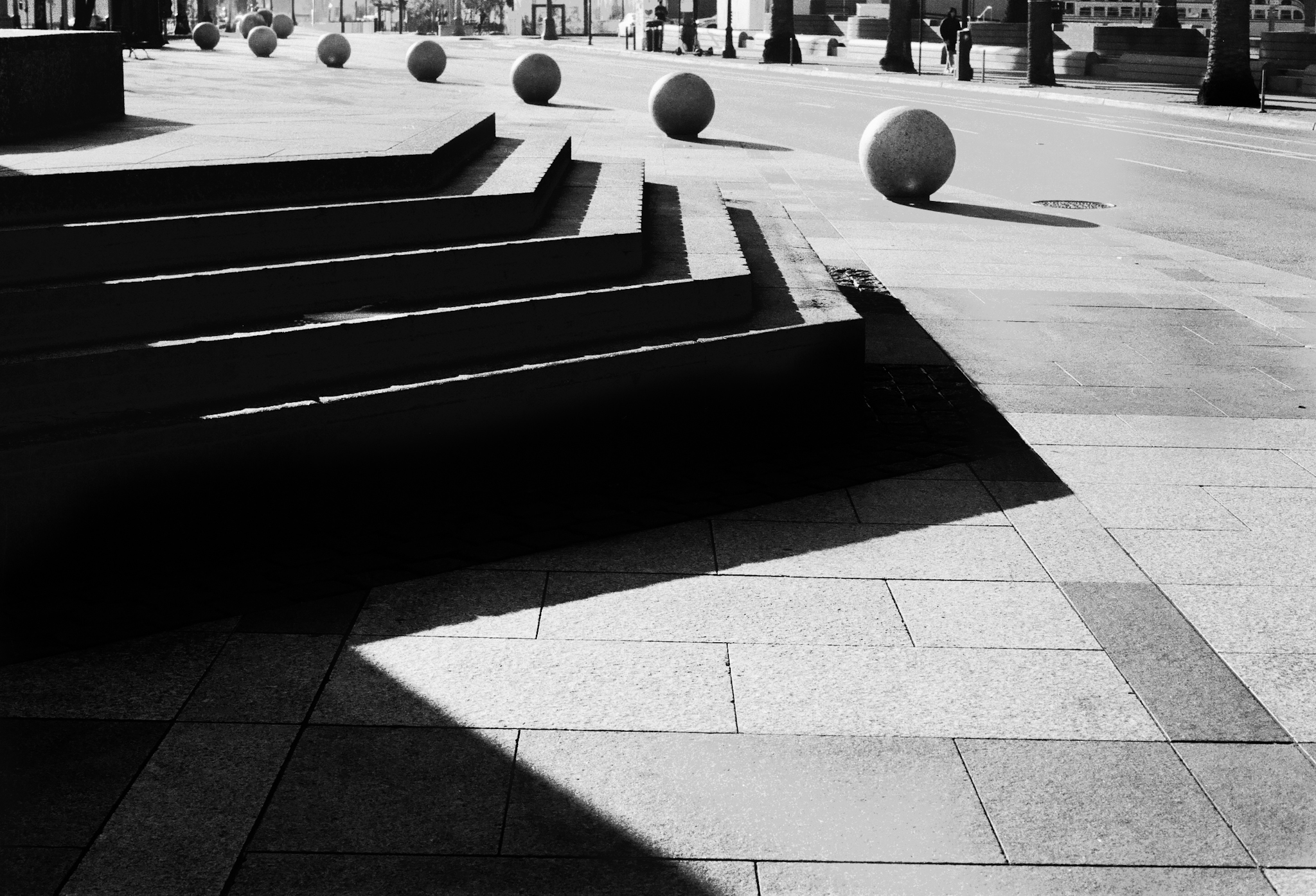Monochrome cityscape